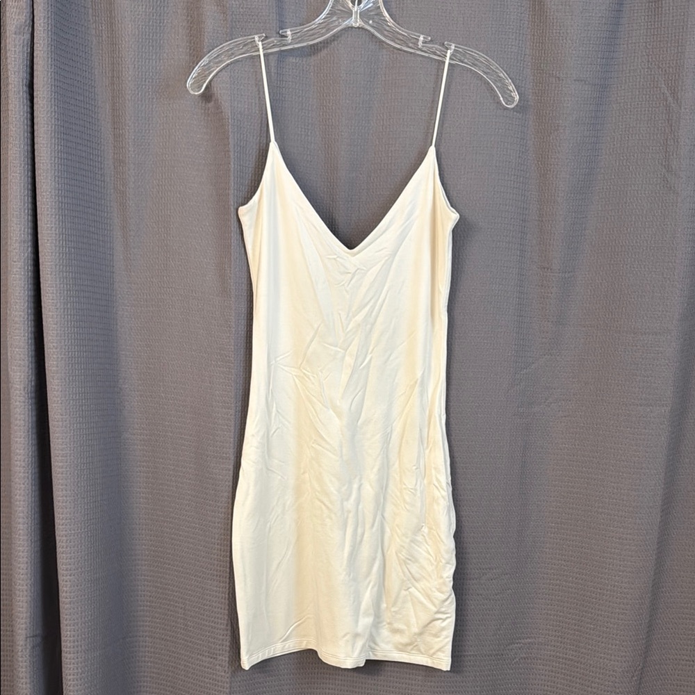 Cream Slip Dress